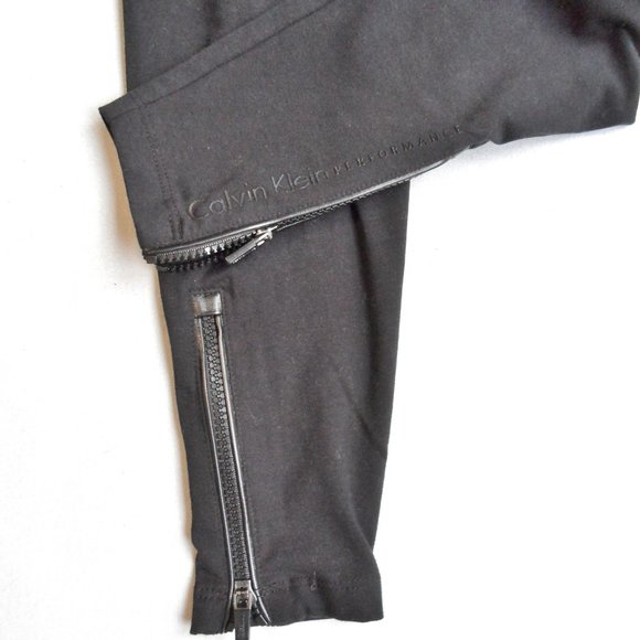NWT Calvin Klein Performance Zippered Stretch Yoga Workout Leggings Sz. S - Picture 5 of 8